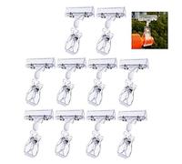 iwobi 10 Pièces Porte Etiquette Prix, Support étiquette Plastique Signe Clips de Marchandise Supporter