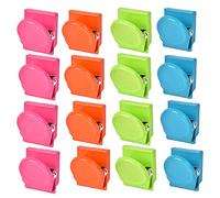 iwobi 16 Pièces Aimant de Réfrigérateur Clips,Tableau Blanc Mural Magnétique Mémo Note Clip en Métal