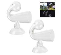iwobi 2 Pièces Diffuseur de CO2 en Verre pour Les Usines D'aquarium - Raffineur de CO2 en Verre - Efficace et Pratique - Pour Plantes Aquatiques et Poissons Tropicaux - 0.06 kg