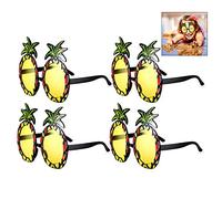 iwobi 4 Pièces Lunettes de Soleil Vintage,Ananas Lunettes en Forme d'Ananas Parti Fête Décoratives