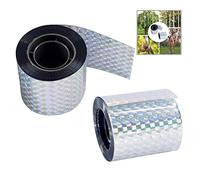 iwobi 45 mètres Répulsif Oiseaux, Epouvantail Oiseaux Bande Répulsive Anti Oiseaux Réfléchissant pour Protéger Votre Jardin, 2 pièces.