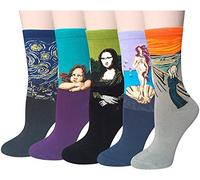 iwobi 5 Paire Chaussettes Rigolotes Homme,Femme Fantaisies Nouveauté Chaussettes