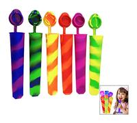 Iwobi 6 Moule à Popsicle, Moulle A Glace, Ice Pop Mold Popsicle, Moules à Glace Silicone Popsicle Mold Idéal Pour Enfants Et Adultes