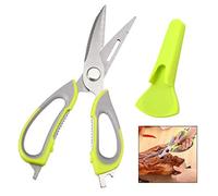 iwobi Ciseaux de Cuisine Multiusage, 8 en 1 Ciseaux d'acier Inoxydable Détachable