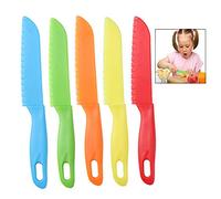 iwobi Couteaux de Cuisine en Plastique,Couteaux à Légumes pour Enfants Fruit, Pain, Gâteau, Couteau à Laitue