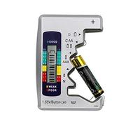 iwobi Digital Universal Battery Tester, pour Pile Bouton AAA/AA/C/D 1,5 V-9 V Mini Batteries，Couleur Aléatoire