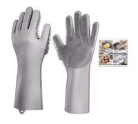 iwobi Gants Silicone Vaisselle, Gants Magiques Cuisine Nettoyeur de Légumes Aux Fruits Aliments Grade Silicone Scrubbers Brosse