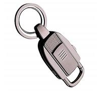 iwobi Porte Clef Briquet, Portable Briquet USB Rechargeable pour Cigarette,Bougie