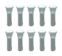 IWOMA Lot de 10 goujons de roue de rechange - 48 mm de long et boulon moleté étendu de 12 mm x 1,5 mm