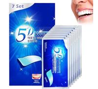 iwontalersy 14 Pcs Blanchiment Dentaire,Bandes de Blanchiment des Dents,Sans Sensibilité,Bandes Antidérapantes,Aide à Eliminer/Fumer/Café