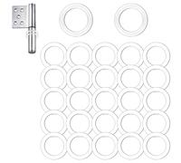 iwontalersy 60 Pièces Rondelle Plastique,Rondelles Nylon,Rondelles En Plastique Pour Portes De Chambre 15 * 10 * 1mm