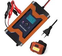 Iwotto E-Light Car Battery Charger 6a 12v Battery Charger With Easy And Automatic Use Compatible With Cars And Motorcycles M