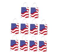 IWOWHERO 10 Paquet en Papier aux Couleurs du Drapeau Américain Rouge Blanc et Bleu 10 Pièces Paquet Présents Patriotiques 4 Juillet Memorial Day et Fêtes à Thème