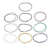IWOWHERO 10 Pièces Bande de Serrage pour Paquet Poubelle Élastique 70cm | Maintien Serré, Installation Facile, Usage Quotidien à Maison, pour Bac et Nappe Couleur Aléatoire