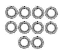 IWOWHERO 10 pièces Bandeau Peigne Cheveux Extensible Circulaire Plastique Flexible Anti-glisse Confortable et Adapté à Tous Types de Cheveux Maintien Léger
