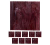 IWOWHERO 10 pièces Carreaux de Verre pour Mosaïque Artisanale Feuilles Verre Transparentes et Translucides pour Projets de Bricolage Décoration DIY Adaptées à Diverses Configurations