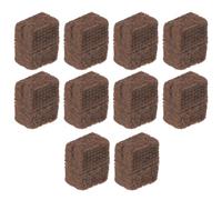 IWOWHERO 10 Pièces Cubes D’allumage pour Barbecue en Pin et Cire, Marron