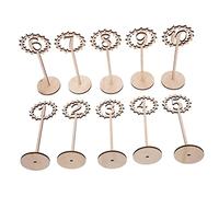 IWOWHERO 10 Pièces Numéros de Table pour Mariage et Fête Porte Numéro Mariage et Élégant Décoration de Table pour Événements et Réceptions