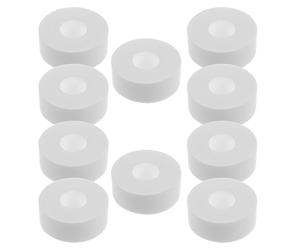 IWOWHERO 10 pièces Self-adhesive Sweat-absorbing Shirt Collar Inserts Flexible Invisible Protection Patch For Clothing And Hat Brims Comfortable And Adjustable Sweat Pads For Travel