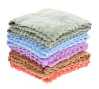 IWOWHERO 10 pièces Serviettes Éponge Douce pour Garçon Fille Lingettes Réutilisables Ultra-absorbantes Serviettes de Bain pour Nourrissons et Tout-petits Débarbouillettes Polaire