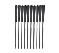 IWOWHERO 10 Pièces Set de Limes à Main Triangulaires Acier Trempé pour Finition et Polissage Métal Outils de Précision pour Modelage Affûtage et Artisanat