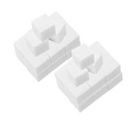 IWOWHERO 100 Éponges à Ongles 1 Cm En Bloc Éponge Blanc Mini Pour Nail Art Maquillage Poudre Manucure Usage Professionnel