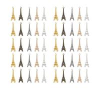 IWOWHERO 100 Pièces Breloques Tour Eiffel Vintage Alliage pour Bijoux DIY Charms Parisien pour Colliers Bracelets et Porte-clés Accessoires Créatifs Polyvalents Style Rétro pour Projets