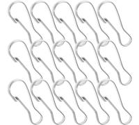 IWOWHERO 100 pièces Crochets à Ressort Multifonctions Acier Inoxydable Crochets pour Porte-clés et Lanières Résistants et Durables pour Activités Extérieures et Usage Quotidien