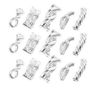 IWOWHERO 100 Pièces embellissements d'ongles décoration ornements d'ongles Charmes en alliage des ongles Bijoux de nail art Fournitures d'art accessoires de nail art Silver