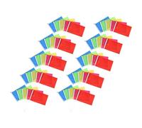 IWOWHERO 100 Pièces Lot de Petits Drapeaux Colorés sur Bâton Mini Drapeaux à Main Légers pour Événements Sportifs Fêtes Anniversaire Défilés et Animations de Groupe
