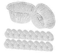 IWOWHERO 100 pièces Moules Jetables Aluminium pour et Muffins Caissettes Rondes Résistantes pour Cuisson Au Four et Congélateur Moules à Tartelettes Multifonctions Aluminium Recyclable