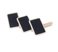 IWOWHERO 10pièces Mini-tableaux Noirs Rectangulaires Bois avec Pince Clips pour Photos Notes Décorations Tableau Mémo Cuisine Polyvalent et Pratique