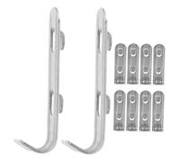 IWOWHERO 10pièces Support De Réfrigérateur Acier Inoxydable Lot De De Renfort Pour Étagère De Congélateur Clips Robustes Pour Maintien Sécurisé Installation Facile Pour