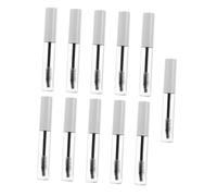 IWOWHERO 11 pièces Tube Mascara Vide Rechargeable Blanc et Transparent pour Maquillage DIY Brosse Cils Incluse Étanche et Léger pour Cosmétiques Maison et Voyage