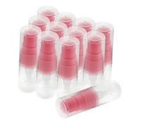 IWOWHERO 12 Pièces Lot de Flacons de Lotion Transparents avec Pompe Rechargeables et Fuite Mini Bouteilles de Voyage Légères pour Crèmes et Cosmétiques Format Aux Aériennes