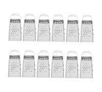 IWOWHERO 12 Pièces Mini Râpe à Fromage Acier Inoxydable Multifonction Faces avec Manche Râpe Végétale et Ail Trancheuse Pomme de Terre Outil Cuisine et