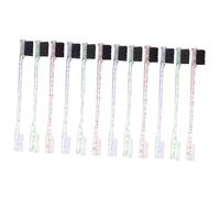 IWOWHERO 12 pièces Pinceaux Sourcils Double Embout avec Brosse et Peigne Outil Maquillage pour Façonner et Coiffer les Sourcils Usage Professionnel et Maison