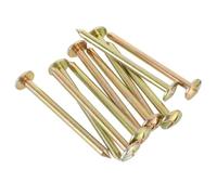 IWOWHERO 12 pièces Piquets Acier Inoxydable pour Marquage de Limites Jardin Extérieur Clous Résistants pour Arpentage Points de Contrôle et Nivellement Piquets de Sol Robustes pour Projets