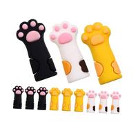 IWOWHERO 12 pièces Silicone Cuticle Nipper Protective Cover Set Cartoon Style Nail Scissors Sleeve For Manicure Tools Anti-wear And Tear Resistant Fits Tweezers And Cuticle Pliers