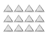 IWOWHERO 12 plateaux de tri pour perles : Plateau triangulaire pour nail art - Plateaux de rangement magiques pour strass et paillettes - Organisateur de pièces empilables pour la création de bijoux