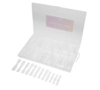 IWOWHERO 120 Pcs Capsules Transparentes pour Extensions D'ongles Pointes de Pose D'extension D'ongles Réutilisables Couverture Complète pour Manucure DIY et Professionnelles