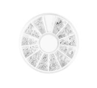 IWOWHERO 120 pièces Boîte Rivets Métalliques Argentés Décorations Ongles Thème Marin DIY Accessoires Nail Art Manucure Polyvalente