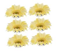 IWOWHERO 12pièces Accessoires Capillaires Fleurs Artificielles De Épingles à Cheveux Solaires Élégantes Pour Filles Idéales Pour Mariages Et Fêtes
