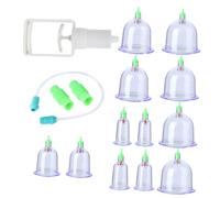IWOWHERO 12pièces Chinoises Pour Thérapie Traditionnelle Massage Par Aspiration Cupping Abs Anti-collision Kit De Sain