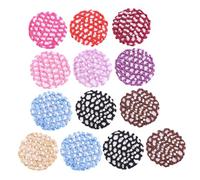 IWOWHERO 13 pièces Filets à Cheveux Élastiques pour Chignon Accessoires de Coiffure pour Danseuses et Personnel Professionnel Maille et Coloris Assortis pour Ballet Hôtel et Usage