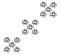 IWOWHERO 15 Pièces Anneau de cheveux bandeau de soin de la peau bandes de cheveux élastiques en velours hair charms hair toppers attache-cheveux anneaux de cheveux femme en tissu Black