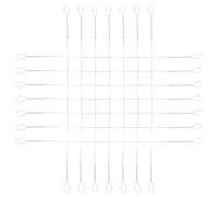 IWOWHERO 15 Pièces Fil à Beurre en Acier Inoxydable 14,5 Cm pour Trancheuse à Fromage et Jambon, Léger et Compact, Accessoire Cuisine et Pique-niques