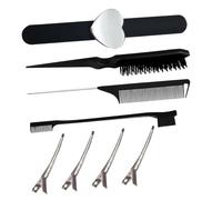 IWOWHERO 1Ensemble Peignes Démêlants à Inoxydable Peignes pour Usage Domestique Clips Aléatoires Accessoires Pratiques pour Bouclés