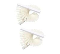 IWOWHERO 2 Ensembles Affichage En Spirale Livre De Vernis à Ongles Dirigé Percer Tondeuses Bâtons D'entraînement Faux Ongles Clou De Vernis à Ongles Gel Plastique Blanche