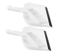 IWOWHERO 2 Ensembles Compact Plastic Desktop Broom And Dustpan Set Mini Handheld Cleaning Tools For Desk Table Office And Home Use